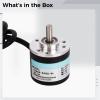 Encoder With Push Button, Metal Shell, 6000 Rpm, 4.9 Ft (1.5 M) Cable, Dc 5V Input, Optical, High Response Frequency, For Precise Automation Systems And Motor Control view 2