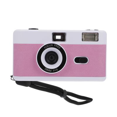 Reusable Film Camera with Built Flash Classic Retro Style Shoot for Low Light Material Design Compact and Easy to Use for Travel and