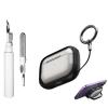 [3 in 1] Lock Case Compatible with AirPods Pro 3 with Lanyard Keychain and Cleaning Kit, Clear Cute Stand Design Shockproof Anti-Drop Protective Cover for Women Men view 1