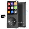 128GB MP3 Player with Bluetooth 5.3, Ninsiden 1.8-Inch Music Play Built-in HiFi Speaker,Portable MP4/MP3 Player for Kids with Music,Video,FM Radio, E-Book Reader, Voice Record, Photo Viewer, Black view 1