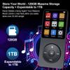 128GB MP3 Player with Bluetooth 5.3, Ninsiden 1.8-Inch Music Play Built-in HiFi Speaker,Portable MP4/MP3 Player for Kids with Music,Video,FM Radio, E-Book Reader, Voice Record, Photo Viewer, Black view 3