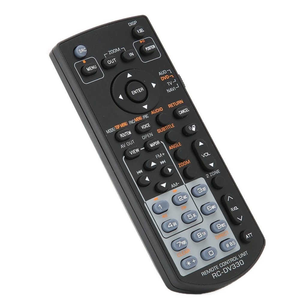 SUNGOOYUE RCDV330 Remote Control for, ABS Black, 10m Range, Compatible with DDX516, DDX616, DNX5160 and Multiple Car Audio Receivers