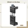 Metal Phone Clamp Universal For Tripod, Power Bank Adjustable Holder Camera, Bank Power Compatible With, Screw 1/4 Mount, Alloy Black Aluminum, Photography Ideal And Videography For view 2