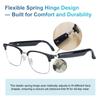 AI Smart Glasses, Bluetooth Audio Glasses with Real-Time Translator for 164 Languages, No subscription for APP, Photochromic Lens, Spring Hinges, Bluetooth Glasses for Travel/Work/Study(Gold) view 4