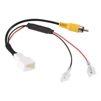 4P Retain Fatory Car Parking Backup Reverse Rearview Camera Video in Cable Adapter Converter Plug for Mazda CX5 CX7 CX9