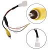 4P Retain Fatory Car Parking Backup Reverse Rearview Camera Video in Cable Adapter Converter Plug for Mazda CX5 CX7 CX9 view 3