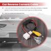 4P Retain Fatory Car Parking Backup Reverse Rearview Camera Video in Cable Adapter Converter Plug for Mazda CX5 CX7 CX9 view 4
