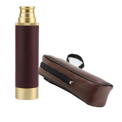 Vikye Retro Pirate Telescope, Zoomable 25x30 Portable Collapsible Handheld Telescope, Vintage Monocular for Camping Boating (25x30)