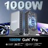 1000W USB C Fast Charger Block, 10 Ports GaN IV Pro USB Chagring Station, 140W PD QC HUB for Multiple Devices, Laptop Adapter Compatible with MacBook Pro/Air iPad iPhone Pro Max, Galaxy, Dell, HP view 2