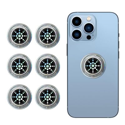 6 Pieces Decorative Cell Phone Stickers, Protection Stickers for Cell Phone Tablets Laptops Computer WiFi Printer TV Electronic Devices-Silver