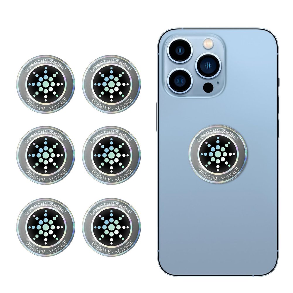 6 Pieces Decorative Cell Phone Stickers, Protection Stickers for Cell Phone Tablets Laptops Computer WiFi Printer TV Electronic Devices-Silver