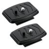 Bruislard 2 Pcs 35mm Tripod Quick Release Plate Camera Tripod Mount Adapter Camera Mounting Adapter Parts Replacement Cameras Mounting Ball Head Parts for Cameras Photography Equipment Mount view 1