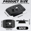 Bruislard 2 Pcs 35mm Tripod Quick Release Plate Camera Tripod Mount Adapter Camera Mounting Adapter Parts Replacement Cameras Mounting Ball Head Parts for Cameras Photography Equipment Mount view 2