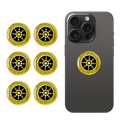 6 Pieces Decorative Cell Phone Stickers, Protection Stickers for Cell Phone Tablets Laptops Computer WiFi Printer TV Electronic Devices-Golden