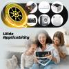 6 Pieces Decorative Cell Phone Stickers, Protection Stickers for Cell Phone Tablets Laptops Computer WiFi Printer TV Electronic Devices-Golden view 4