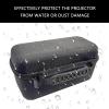 Pjeghbvop Hard Outdoor Travel Carrying Case For Portable Video Projectors Storage Bag Protections Box Projectors Case view 4