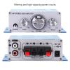 Mini Digital Car Audio Stereo Amplifier Portable 2x20W 4 Channel Surround Sound Receiver HiFi Audio Control Amplifier Speaker for Home Car CD DVD MP3 FM Music Player (Blue) view 3
