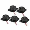 5Pcs Industrial Electronic Buzzer with Continuous Sound, Operating Voltage from DC 3V to 24V at 100dB view 1