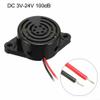 5Pcs Industrial Electronic Buzzer with Continuous Sound, Operating Voltage from DC 3V to 24V at 100dB view 2