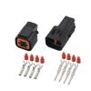 1/5/10/20/50 Sets 4 Pin KPB623-04620 PB625-04027 Electrical Plastic Plug Auto Connector with Terminal Seal Rubber(10 Sets Female Male) view 1