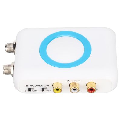 Ejoyous RF Modulators, HDM66 HD Modulator to Coaxial Cable Adapter CATV Modulator AV RF Output No Driver Installation Required, for Home TV Systems