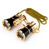 HQRP 3x25 Opera Glasses Theater Binoculars, w/Crystal Clear Optic (CCO), Black with Gold Trim w/Necklace Chain, for Adults Kids Women in Musical Concert Sport Events etc. view 1