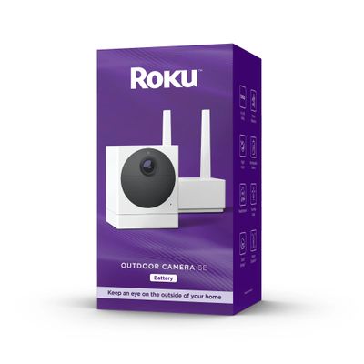 Roku CW1000R Smart Home Outdoor Camera SE Security Camera with Motion Detection Wireless (Renewed)