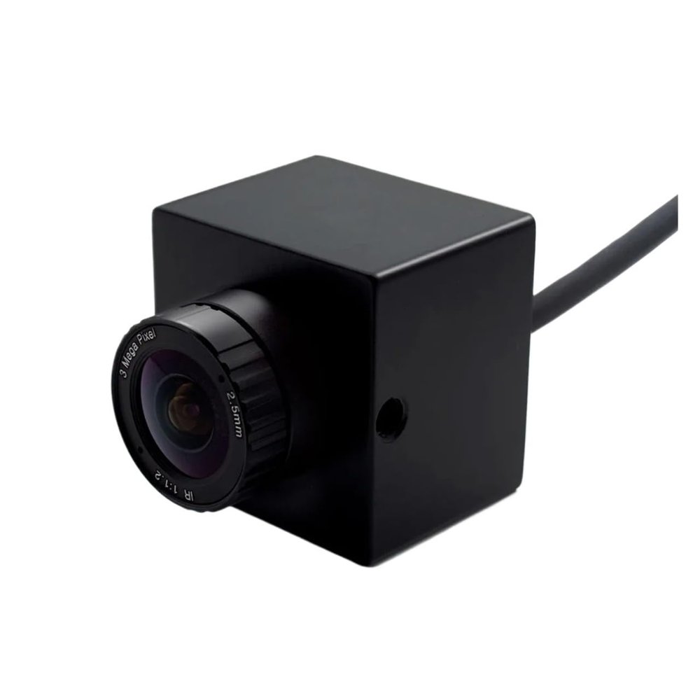 BQHHWTZ 2mm Wide Angle Fisheye Lens Square Mini Camera Surveillance 2 4MP HD Video for Industry Security IP Camera