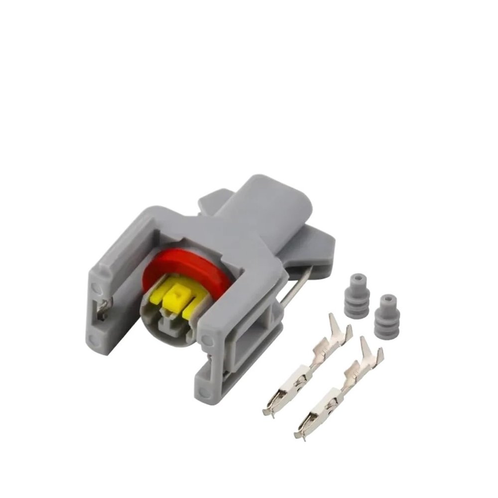 1/5/10/20/50 Sets 2 Pin 1743486-3 Automotive Connector Fuel Injector Fuel Rail Plug T15 240PC024S8014(20 Sets 2p Female)