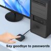ciciglow USB Fingerprint Reader, Capacitive Fingerprint Scanner with 360 Degree Touch Fast Recognition C USB A Biometric Scanner Zinc Alloy Design (Black) view 4