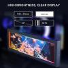Yunir 8.8 Inch Small Touchscreen Monitor, PC Temperature Display, 1920x480 178 Wide Viewing Angle Universal CPU GPU RAM Data Temperature Monitor, Support Wins 10, 11, Pi, Linux Systems (Black) view 2