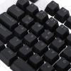 108 Key German Keyboard Keycaps, Mechanical Keyboard Keycaps Set, Translucent ABS Keycaps with Minimalist Design for 61 64 68 84 87 96 98 100 104 108 Key Keyboards, Wide Compatibil (Black) view 2