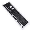 108 Key German Keyboard Keycaps, Mechanical Keyboard Keycaps Set, Translucent ABS Keycaps with Minimalist Design for 61 64 68 84 87 96 98 100 104 108 Key Keyboards, Wide Compatibil (Black) view 4