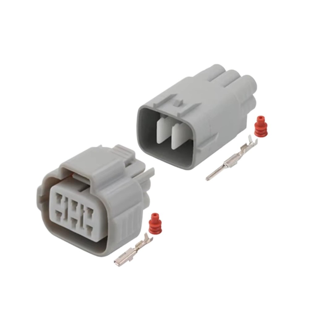 1/5/10/20 Sets 6 Pin 6188-0175 6189-0323 Accelerator Pedal Automotive Connector Car Light Lamp Male Female Socket for(20 Sets Male Female)