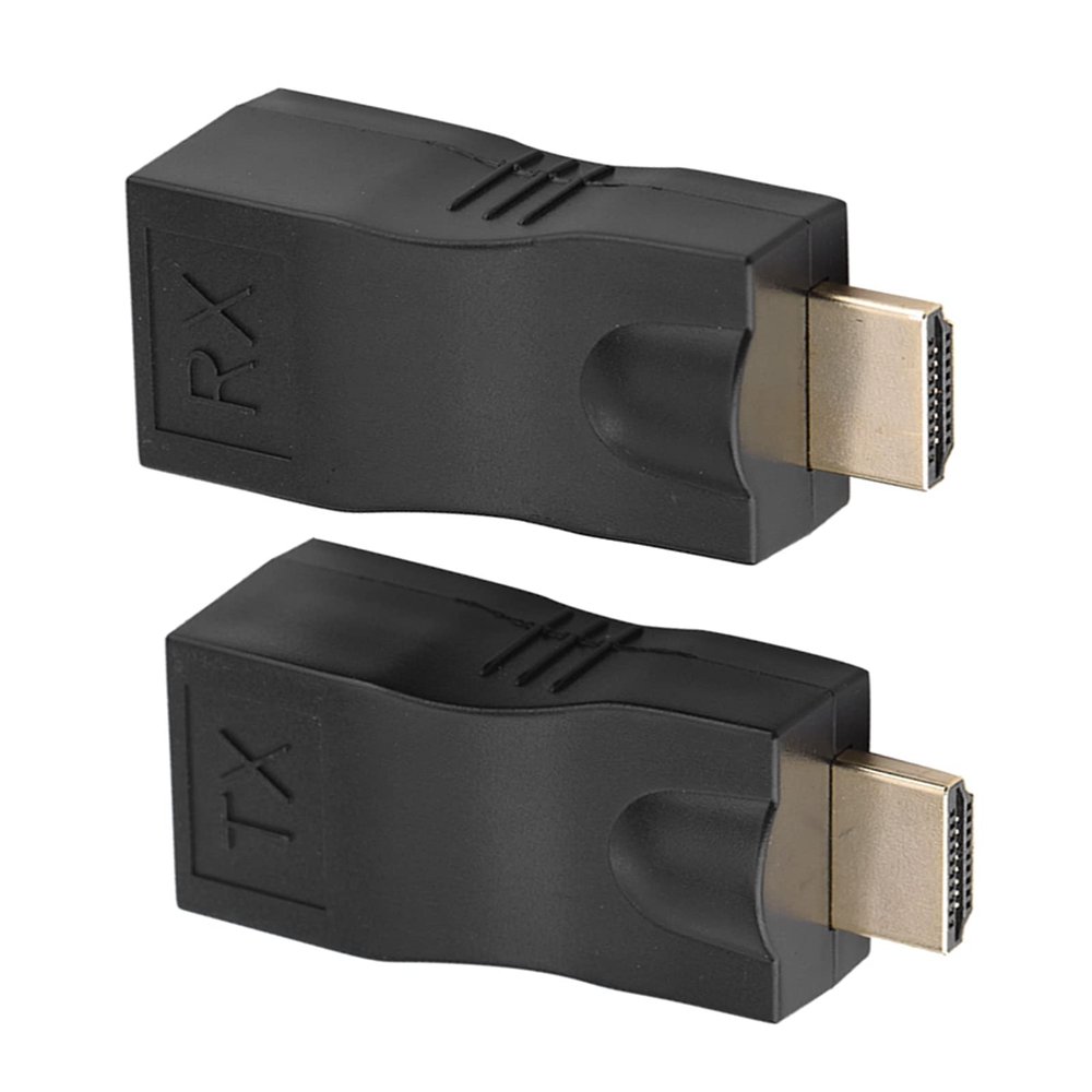 Fafeicy Over Cat5e Extender 1080P 3D Video Transmission Zero Delay Hot Swappable Operation up to 30 Meters for Home Theater