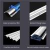 1/2/3/4/5/6/7/8/9/10 Pcs Floor Cable Protector, Raceway Metal Cord Cover Decoration, Stainless Steel Wire Guard Surface Cord Cover Channel(1 pc,Outer Width 1.6in) view 3