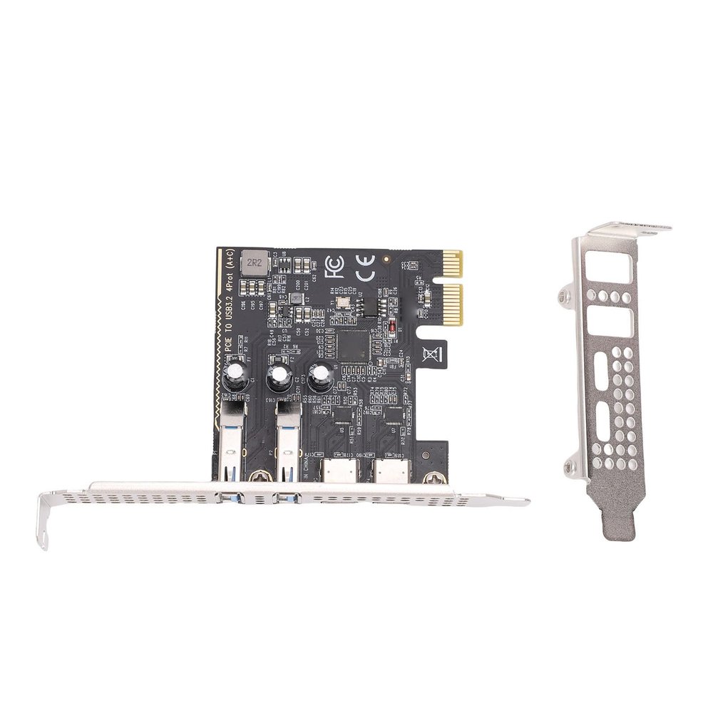 aqxreight PCIe to USB 3.2 Gen 1 Expansion Card, 2 Type C and 2 Type A Ports 5Gbps Bandwidth, with Plug and Play Functionality, for OS X Systems