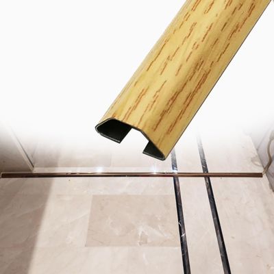 2 12/5 in Width Stainless Steel Raceway Cord Cover, Cable Concealer Conduit for Wall Mounted for Laboratory/Workshop, Wood Grain Cable Cord Lid Wire(D,L x Outer Width 12in x 2in)