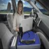 AutoExec Roadmaster Car Desk for Your Vehicle Workstation and Mobile Office, Blue, with Phone Mount, Printer Stand and Phone Vent Clip view 4
