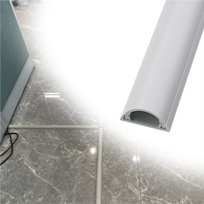 12 24 36 48 60 72 79 in Long PVC Cable Raceway, 1 2 5 10 Pcs White Cable Shield Cord Cover for Home Office Warehouse Schools, Half Round Wire Cover(1 pc,L x Outer Width 36in x 1.2in)