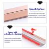 1 5 10 Pcs Wire Guard Raceway/Half Round Cord Cover, Paintable Stainless Steel Long Cable Concealer, Wood Grain Wire Guard Surface Line Lid(A-1 pc,L x Outer Width 12in x 6/5in) view 4