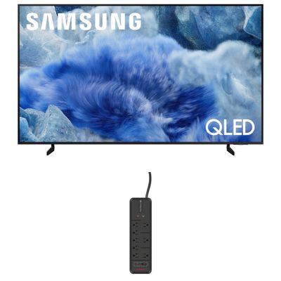 Samsung QN43Q8FAAFXZA 43 Inch Class QLED Q8F 4K Vision AI Smart TV with an AudioQuest G8 8-Outlet USB-A/USB-C AC Power Surge Protector (2025)
