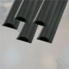 Black Wire Guard Surface Raceway Channel, Wire Guard PVC Half Round Cord Cover, Molding Roller Strip Cover for Laboratory Cable Management(5 pcs,L x Outer Width 72in x 1.2in) view 1
