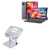 BoxWave Stand and Mount Compatible with BESTTAB Android 14 AI Tablet A20 (10.1 in) - Executive VersaView Stand, Ergonomic Adjustable Viewing Angle Metallic Riser - Metallic Silver view 1