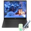 HP 15.6" FHD Touchscreen Laptop Computer, 16GB RAM 256GB SSD, 8-Core AMD Ryzen 7, Windows 11, Copilot AI-Ready, WiFi-6, PLUSERA Earphones & 8-in-1 Hub Included, Black view 1