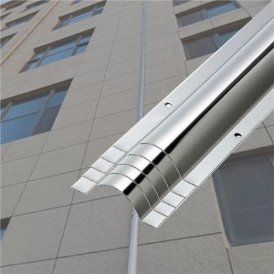 39 in Long Stainless Steel Cable Raceway, 5 10 15 20 30 Pcs Cables Raceway Concealer for Home/Office/Warehouse/School, Paintable Cable Trunking Wire Hider Cover(5 pcs,Outer Width 2in)