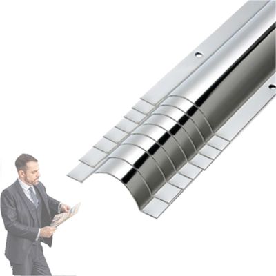 1/2/3/4/5/6/7/8/9/10 Pcs Floor Cable Protector, Raceway Metal Cord Cover Decoration, Stainless Steel Wire Guard Surface Cord Cover Channel(8 pcs,Outer Width 2in)