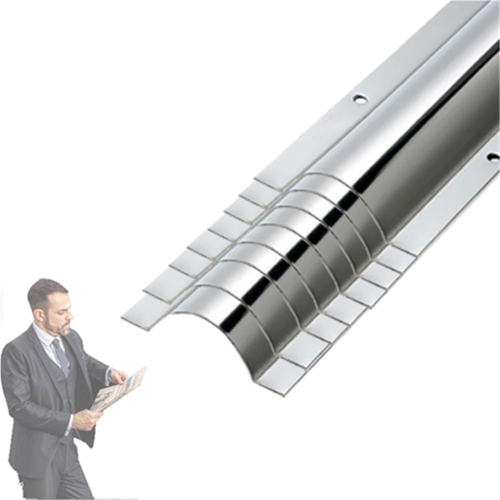1/2/3/4/5/6/7/8/9/10 Pcs Floor Cable Protector, Raceway Metal Cord Cover Decoration, Stainless Steel Wire Guard Surface Cord Cover Channel(8 pcs,Outer Width 2in)