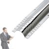 1/2/3/4/5/6/7/8/9/10 Pcs Floor Cable Protector, Raceway Metal Cord Cover Decoration, Stainless Steel Wire Guard Surface Cord Cover Channel(8 pcs,Outer Width 2in) view 1