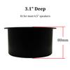 6.5" Speaker Baffle, Suitable for DIY Bookshelf Speaker Home Audio Systems or Car Speaker Systems with 6.5" Speaker, Hard Plastic Material, Round, Black Color (Pack of 2) view 3